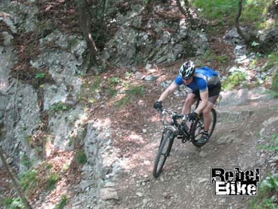 Zden�k Dokoupil p�i sjezdu z Monte Balda